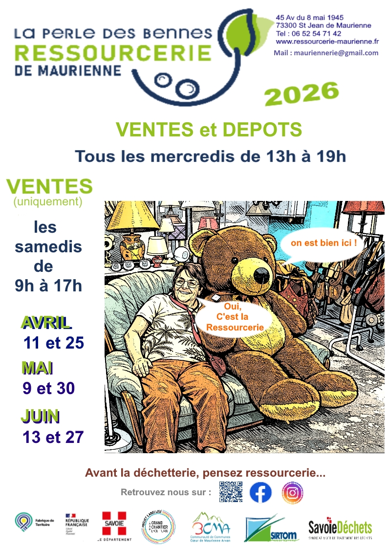 Horaire d'avril à mai