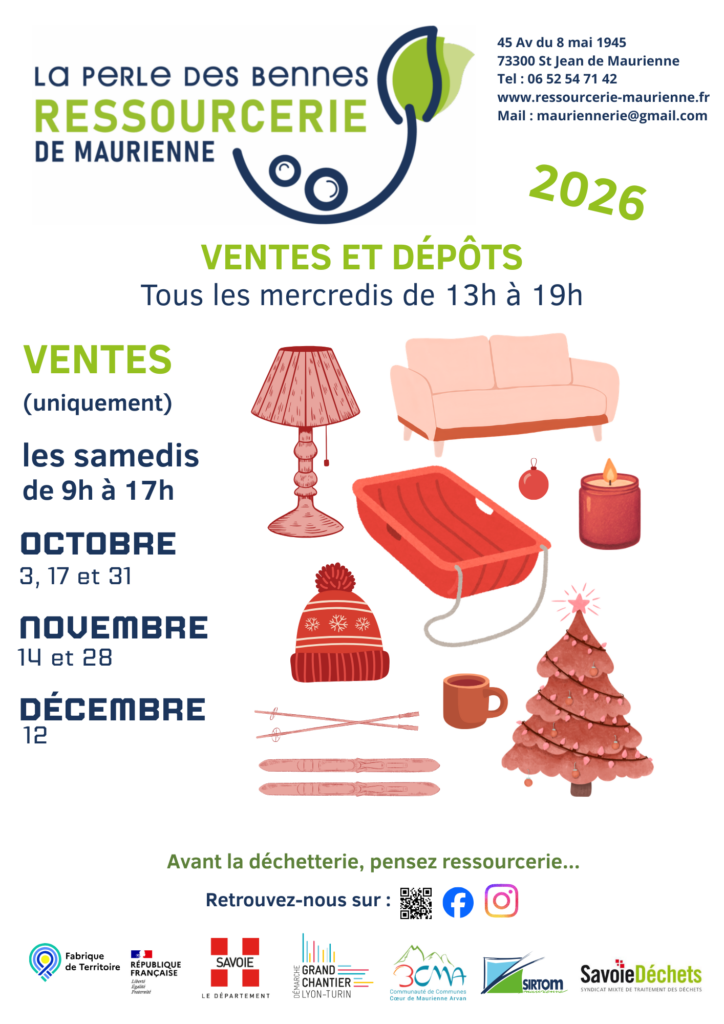 Planning des ventes octobre – novembre - décembre 2026
